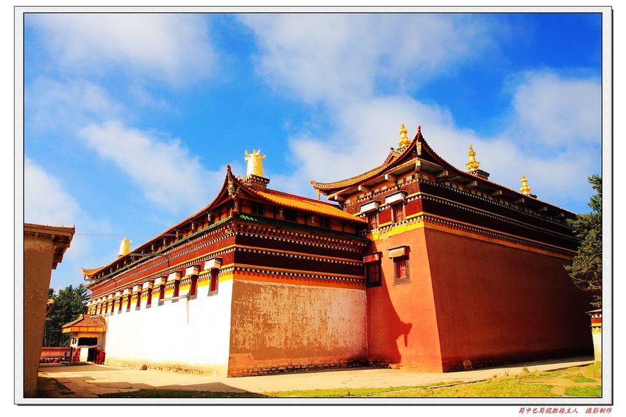 恢弘壮美的藏传佛教寺院一一阿坝格尔登寺揽胜杂片之一