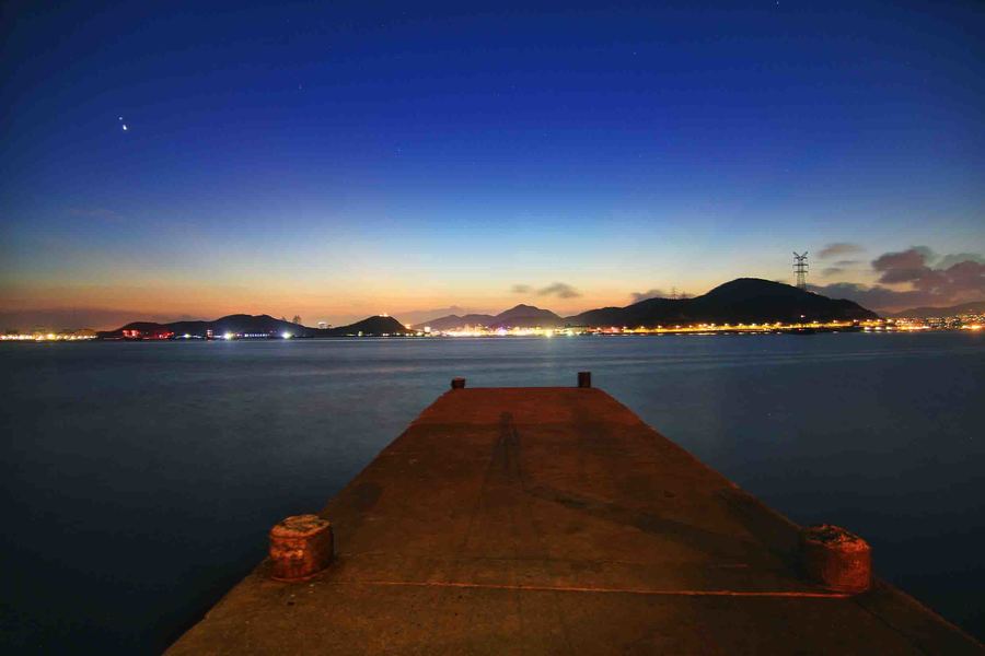 舟山百年渔港夜景