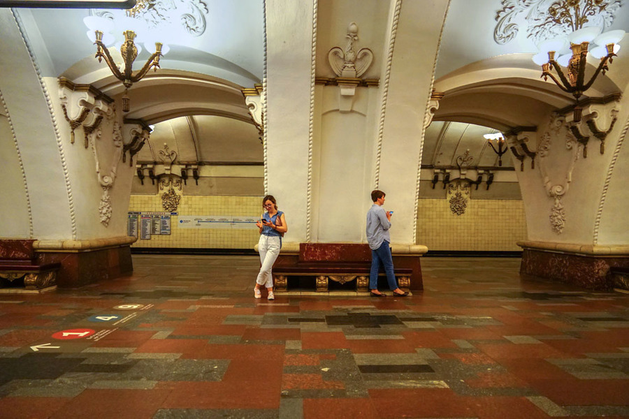 【俄罗斯游记--莫斯科地铁(续)摄影图片】风光