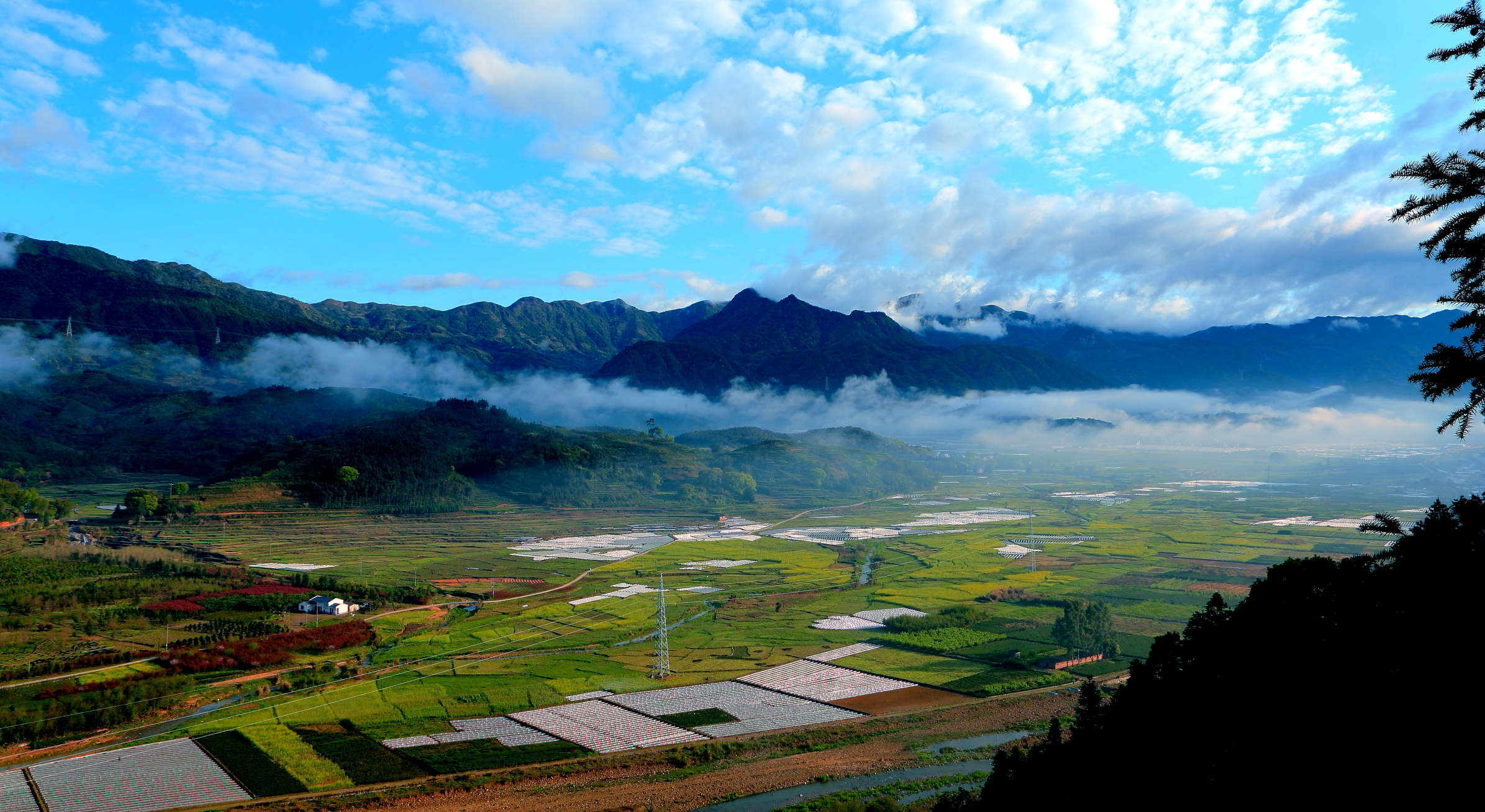 此山堪称仙境佛国