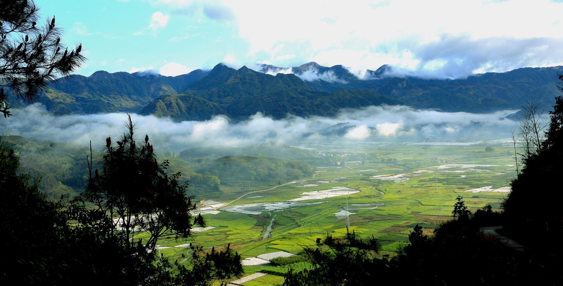 此山堪称仙境佛国