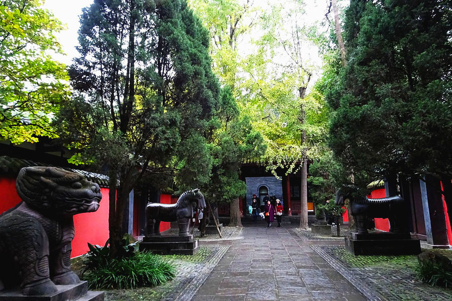 雨中的武侯祠