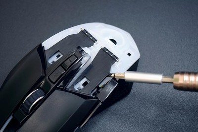 达尔优在鼠标上又一黑按键,KBS科技衡力系统厦门v鼠标广告设计图片
