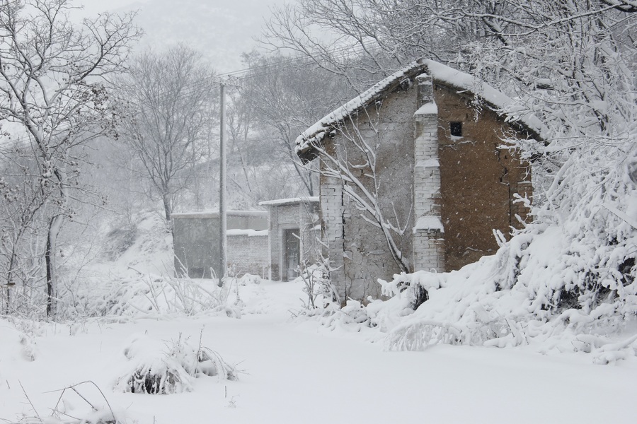 【三门峡山村雪景风光摄影图片】风光摄影_太平洋电脑