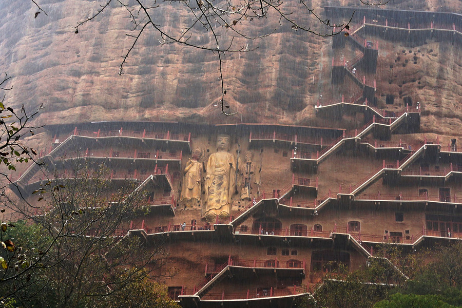 甘肃——天水麦积山石窟