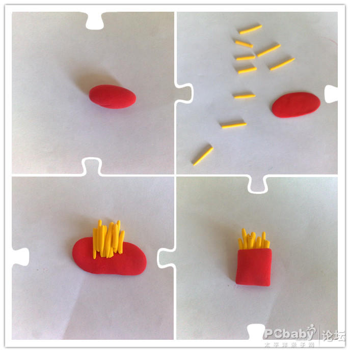 不过,为了可爱, 薯条 链接如下: 【糖球-轻粘土】 可爱的粘土一起来