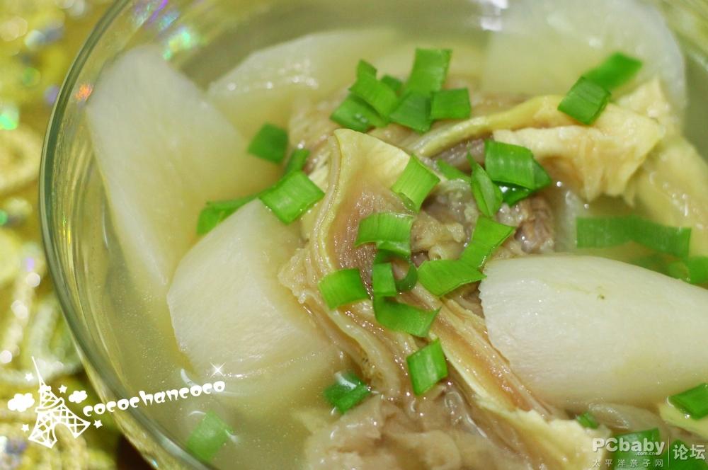 【我家的六月美食】 广州传统小吃——清汤萝卜牛白腩 6.