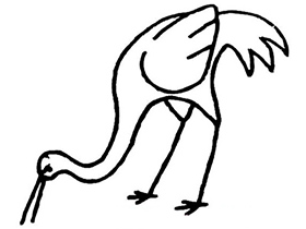 上一组 动物简笔画之丹顶鹤