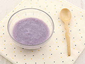 【大图】紫甘蓝米糊_4-6个月宝宝辅食