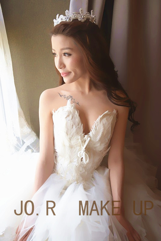北京最好的新娘跟妆。JOR名妆坊 新娘化妆造