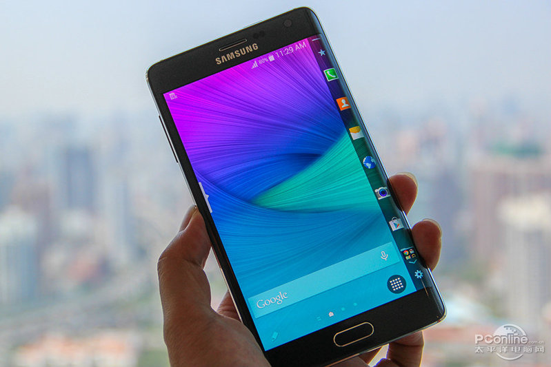 曲面屏三星galaxy note edge图赏