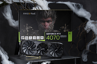 索泰GeForce RTX 4070 SUPER-12GB悟空图赏：带四妹看看山外的世界