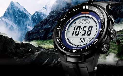 卡西欧 登山系列 光动能三重传感器6局电波腕表 prw-3000-1cr 仅售