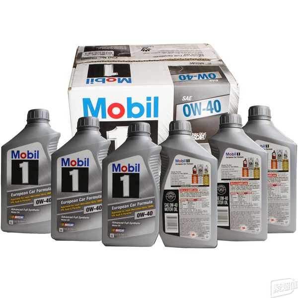 mobil 美孚 1号全合成润滑油 0w-40 946ml*6支装 折后