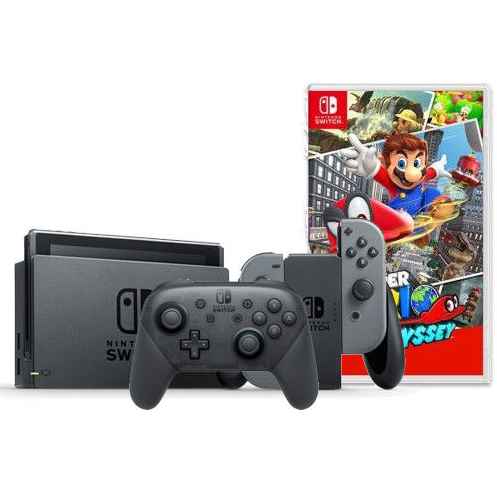 Nintendo任天堂 Switch 游戏主机+ Switch Pro手