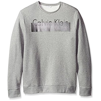 限尺码： Calvin Klein 卡尔文·克莱 男士圆领Logo卫衣