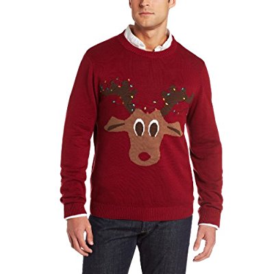 凑单品、限尺码： Alex Stevens 男子圣诞驯鹿针织衫
