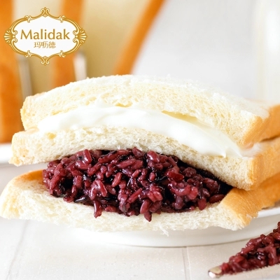 Malidak 玛呖德 紫米面包 1100g 整箱装 7.8折 ￥17.8