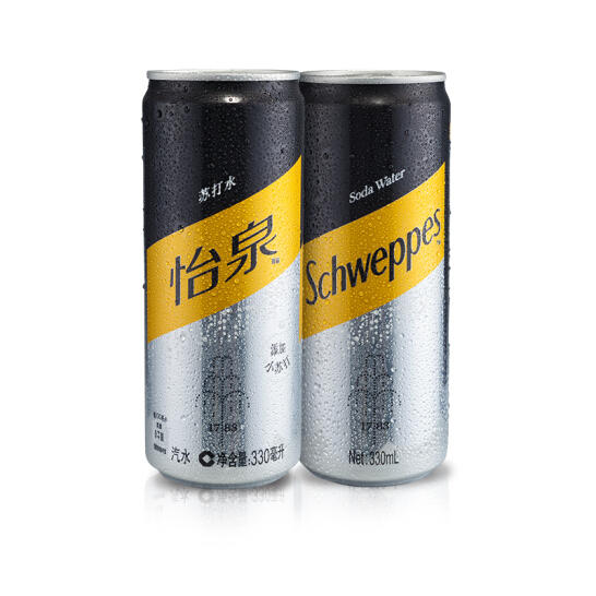 可口可乐 怡泉 苏打水汽水 330ml*24罐 40元