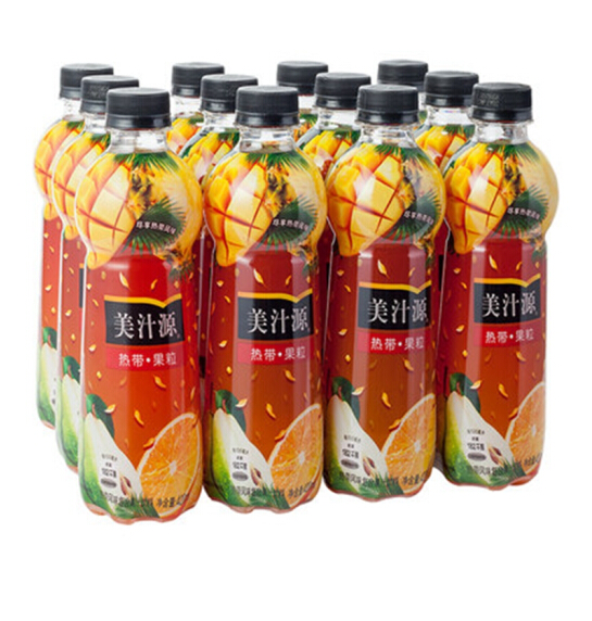 美汁源热带果粒果汁饮料420ml*12瓶(可口可乐出品) 43