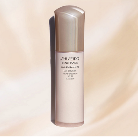 benefiance,wrinkleresist24资生堂 shiseido 资生堂 benefiance 盼丽风姿 抗皱日乳 spf18 75ml 268元
