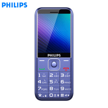 飞利浦 philips e258s 宝石蓝 直板按键 移动/联通2g 老人手机 老年