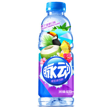 脉动(mizone)椰子菠萝味运动饮料600ml*15瓶整箱*2件