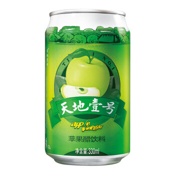 天地壹号 苹果醋饮料330ml×12罐 整箱(新老包装随机发货) 49.8元