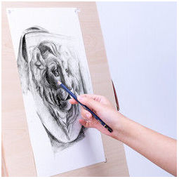 得力(deli)20张180g8k加厚美术绘画专用素描纸彩铅画纸铅画纸 画画纸