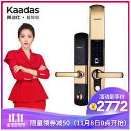 凯迪仕(kaadas) 指纹锁9113 智能锁密码锁 家用防盗门指纹锁 电子密码