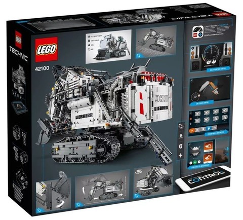 移动专享: lego 乐高 机械组 42100 利勃海尔r9800遥控挖掘机 2289元