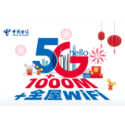 促销活动:中国电信 5g融合套餐