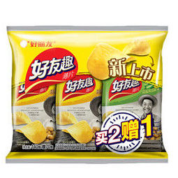 orion 好丽友 好友趣薄片 三连包 210g *9件