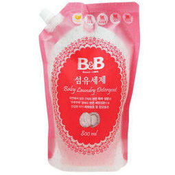 保宁(b&b)婴儿洗衣液 纤维洗涤剂(香草香-盖子袋装 800ml