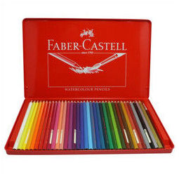 德国辉柏嘉(faber-castell)水溶性彩铅笔彩色铅笔36色涂色填色彩笔绘