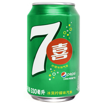 7喜 七喜 7up 柠檬味 碳酸饮料 330ml*6听 9.9元