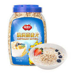 福事多澳洲燕麦片1000g 无加蔗糖即食冲饮杂粮谷物营养早餐 *3件