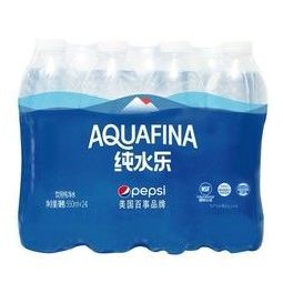 百事可乐 纯水乐 aquafina 饮用水 550ml*24瓶(两种包装随机发货)纯净