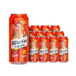 乌苏啤酒(wusu)新疆原浆红罐装乌苏啤酒500ml*12罐 整箱装 74.9元