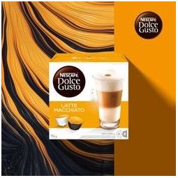 雀巢多趣酷思胶囊咖啡dolce gusto研磨咖啡粉 拿铁玛奇朵16颗装 拿铁