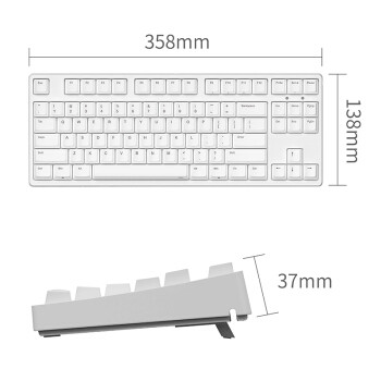 ikbc c87 机械键盘 87键 原厂cherry轴 白色 茶轴 268