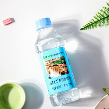 名仁 苏打水饮料 无糖无汽弱碱性水 375ml*24瓶 整箱装 *2件 109.
