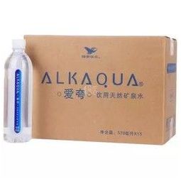 统一alkaqua 爱夸 饮用天然矿泉水 570ml 15瓶/箱 整箱(新老包装随机