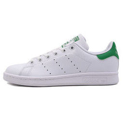 adidas(阿迪达斯) 三叶草 绿尾小白鞋 白色 运动休闲女鞋 stan smith