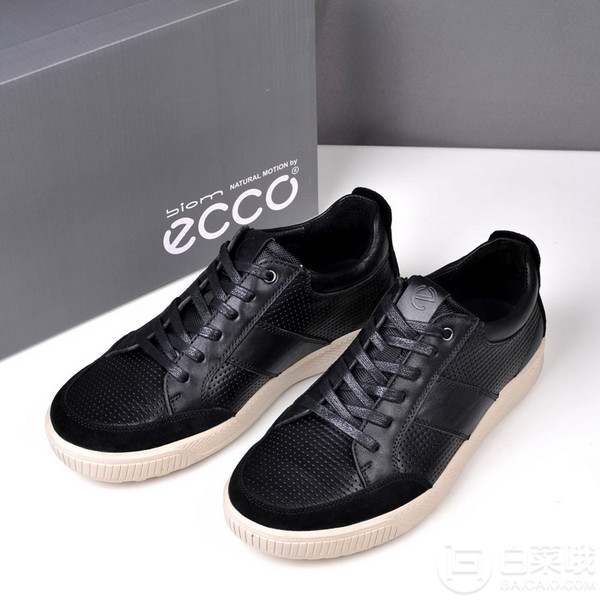 库存浅,2020年新款 ecco 爱步 byway步威 男士真皮休闲鞋 501564$455