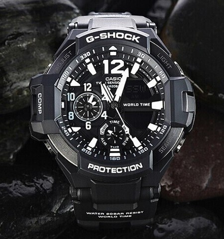 casio 卡西欧 g-shock 航空系列 ga-1100-1a 男士石英