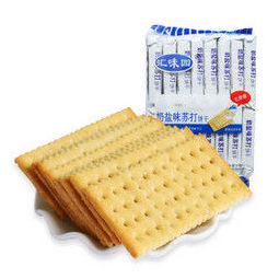 汇味园苏打饼干不添加蔗糖 奶盐味425g/袋(16小包) *14件