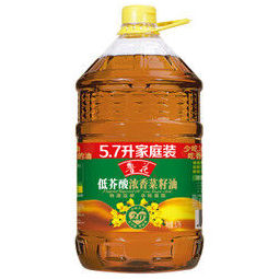 鲁花 低芥酸浓香菜籽油 5.7l *4件