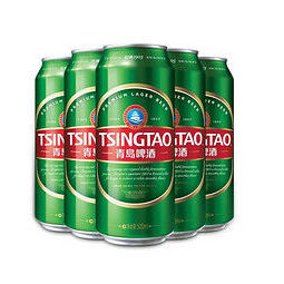 青岛啤酒tsingtao经典10度500ml18听大罐整箱装83元