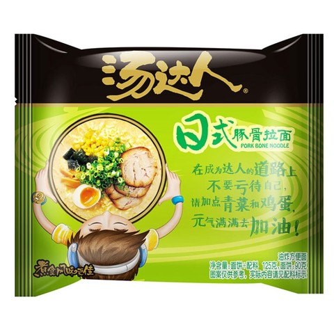 苏宁super会员: 统一汤达人方便面125g*5日式豚骨面5连包 1.8元